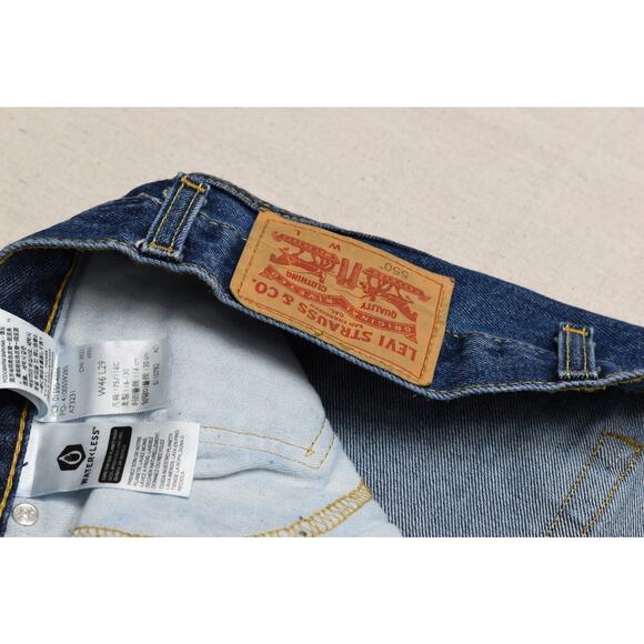 Men's Levi's 550 Relaxed Jeans Regular Size 46x29 Blue 100% Cotton - Picture 2 of 8